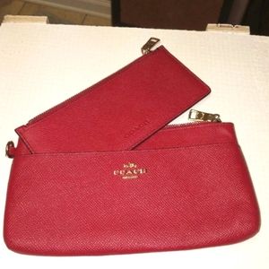Coach wallet with pop up pouch